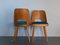 Blue Fabric & Beech Chairs by Oswald Haerdtl for TON, Set of 4, Image 10