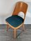 Blue Fabric & Beech Chairs by Oswald Haerdtl for TON, Set of 4 21