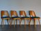 Blue Fabric & Beech Chairs by Oswald Haerdtl for TON, Set of 4 2