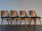 Blue Fabric & Beech Chairs by Oswald Haerdtl for TON, Set of 4, Image 2