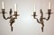 Louis XVI Style French Gilded and Chiseled Bronze Wall Sconces, Set of 2, Image 2