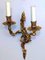 Louis XVI Style French Gilded and Chiseled Bronze Wall Sconces, Set of 2 4