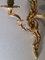 Louis XVI Style French Gilded and Chiseled Bronze Wall Sconces, Set of 2 7