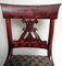 Biedermeier Style Danish Wood and Fabric Chair, Image 7