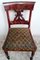 Biedermeier Style Danish Wood and Fabric Chair 3