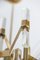 Mid-Century Italian Gilt Brass or Clear Glass Chandelier by Sciolari, 1970, Image 6