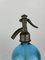 Italienische Hellblaue Seltzer Flasche von Pietro Wührer, 1950er 5