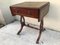 Extendable Coffee Table with Drawer and Leather Top, 1950s 1