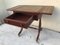 Extendable Coffee Table with Drawer and Leather Top, 1950s 3