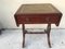 Extendable Coffee Table with Drawer and Leather Top, 1950s 4