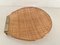 Italienisches Mid-Century Serviertablett aus Acryl, Rattan & Messing, 1970 13