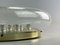 Große Plafoniere Eisglas Deckenlampe von Hillebrand Lighting, 1960er 5
