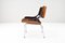 Mid-Century Modern Danish Teak Plywood & Velvet Chairs, Set of 4, Image 7