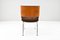 Mid-Century Modern Danish Teak Plywood & Velvet Chairs, Set of 4, Image 9