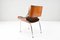 Mid-Century Modern Danish Teak Plywood & Velvet Chairs, Set of 4 8