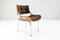 Mid-Century Modern Danish Teak Plywood & Velvet Chairs, Set of 4, Image 12