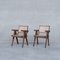 Mid-Century Office Armchairs by Pierre Jeanneret, Set of 2, Image 1