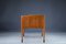 Scrivania Mid-Century asimmetrica in teak con mobile bar, anni '60, Immagine 16