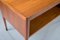 Asymmetrischer Mid-Century Teak Schreibtisch mit Bar, 1960er 4