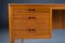 Asymmetrischer Mid-Century Teak Schreibtisch mit Bar, 1960er 15