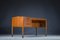 Asymmetrischer Mid-Century Teak Schreibtisch mit Bar, 1960er 11