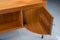 Mid-Century Asymmetric Teak Desk with Bar, 1960s 9