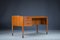 Mid-Century Asymmetric Teak Desk with Bar, 1960s 14