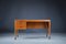 Scrivania Mid-Century asimmetrica in teak con mobile bar, anni '60, Immagine 1