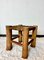 French Elm & Rattan Stool, Image 1