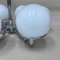 Space Age Italian Chandeliers in Opaline Glass, 1970s, Set of 2, Image 8