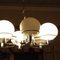 Space Age Italian Chandeliers in Opaline Glass, 1970s, Set of 2, Image 10