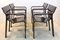 Dark-Brown Ashwood Strip Dining Chairs by Gijs Bakker for Castelijn, Set of 4, Image 1