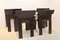 Dark-Brown Ashwood Strip Dining Chairs by Gijs Bakker for Castelijn, Set of 4 5