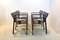 Dark-Brown Ashwood Strip Dining Chairs by Gijs Bakker for Castelijn, Set of 4, Image 6