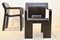 Dark-Brown Ashwood Strip Dining Chairs by Gijs Bakker for Castelijn, Set of 4 3