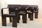 Dark-Brown Ashwood Strip Dining Chairs by Gijs Bakker for Castelijn, Set of 4 15