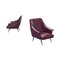 Italian Lounge Chair in Faux Leather, 1950s, Image 1