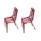 Red Eiffel Tower Chairs by Alain Moatti, Set of 2 2