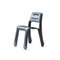 Chippensteel 5.0 skulpturaler Stuhl aus Graphitstahl von Zieta 2