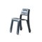 Graphite Carbon Steel Chippensteel 5.0 Sculptural Chair by Zieta 2