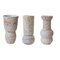 White Stoneware C-019, C0-15, C-018 Vases by Moïo Studio, Set of 3 2