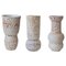 Weiße C-019, C0-15, C-018 Vasen aus Steingut von Moïo Studio, 3er Set 1