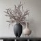 Dark Grey Duck Fat Vase by 101 Copenhagen, Set of 2 3