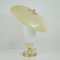 Mid-Century Modern Swedish Saucer Table Lamp in Opaline and Fiberglass, 1950s, Image 4
