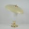 Mid-Century Modern Swedish Saucer Table Lamp in Opaline and Fiberglass, 1950s, Image 16