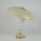 Mid-Century Modern Swedish Saucer Table Lamp in Opaline and Fiberglass, 1950s, Image 7