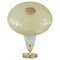 Mid-Century Modern Swedish Saucer Table Lamp in Opaline and Fiberglass, 1950s, Image 1