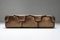 Confidential Sofa in Bronze Golden Leather by Alberto Rosselli 5