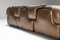 Confidential Sofa in Bronze Golden Leather by Alberto Rosselli 8