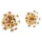 Germany Palwa Flower Wall Sconces in Faceted Crystals & Brass, 1960, Set of 2, Image 1